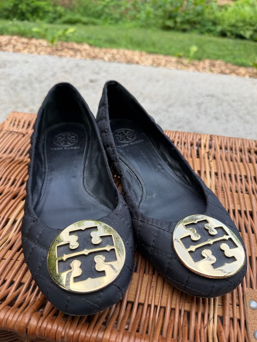 Tory Burch Black Quilted Ballet Flats - Women’s Size 8.5